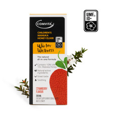 Comvita Children's Manuka Honey Elixir-Strawberry Flavour 200ml Comvita Children's Manuka Honey Elixir-Strawberry Flavour 200ml
