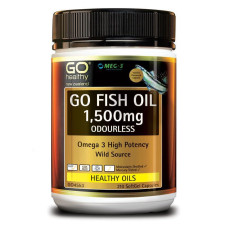 GO Healthy GO Fish Oil Odourless 1500mg 210 Capsules GO Healthy GO Fish Oil Odourless 1500mg 210 Capsules