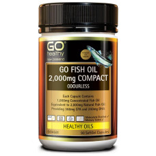 GO Healthy GO Fish Oil Odourless 2000mg Compact 90 Capsules