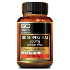 GO Healthy GO Slippery Elm 600mg 60 Capsules