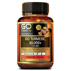 GO Healthy GO Turmeric 30000mg+ 1-A-Day 30 Capsules