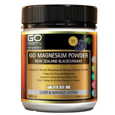 Go Healthy GO Magnesium Powder - NZ Blackcurrant 250g Go Healthy GO Magnesium Powder - NZ Blackcurrant 250g