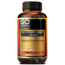 GO Healthy GO Vitamin E 500IU + Co-Q10 130 Capsules