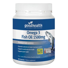 Good Health Omega 3 Fish Oil 1500mg 400 Capsules Good Health Omega 3 Fish Oil 1500mg 400 Capsules