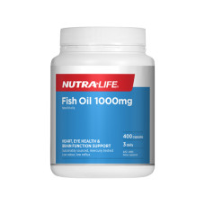 Nutra-Life Fish Oil 1000mg 400 Capsules