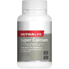 Nutra-Life Super Calcium + Magnesium 90 Capsules Nutra-Life Super Calcium + Magnesium 90 Capsules