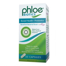 Phloe Biotics Bowel Health + Probiotics 50 Vege Capsules