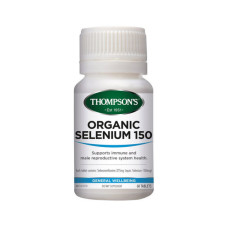Thompson's Organic Selenium 150mcg 60 Capsules Thompson's Organic Selenium 150mcg 60 Capsules