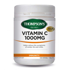 Thompson's Vitamin C 1000mg Chewable 150 Tablets Thompson's Vitamin C 1000mg Chewable 150 Tablets