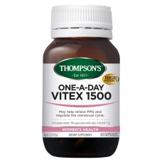 Thompson's Vitex 1500mg One-a-Day 60 Capsules Thompson's Vitex 1500mg One-a-Day 60 Capsules