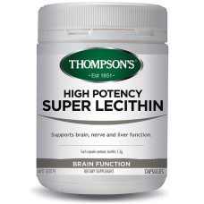 Thompson's High Potency Super Lecithin 200 Capsules Thompson's High Potency Super Lecithin 200 Capsules